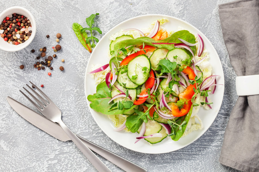 SPICY CUCUMBER & BELL PEPPER SALAD