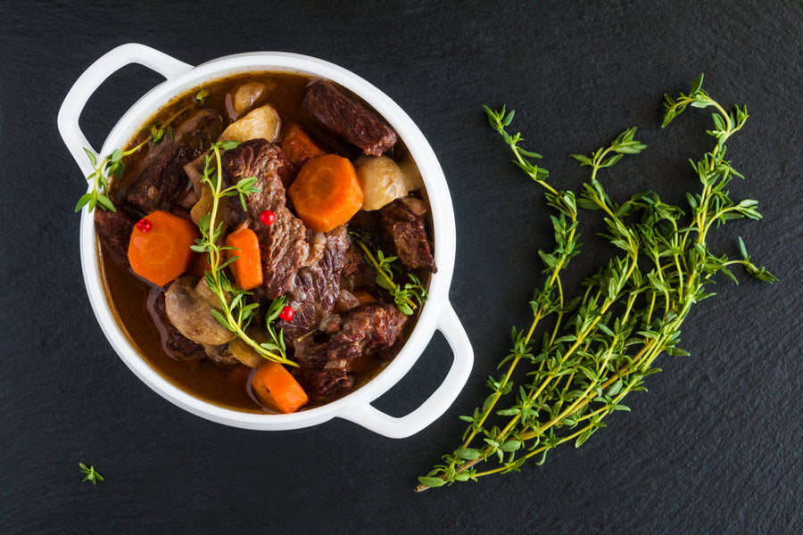 BEEF, PLANTAIN & GREENS SOUP