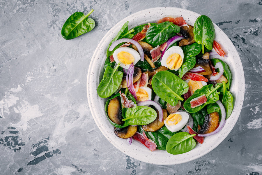 EGGS, RADISHES AND ONIONS SALAD