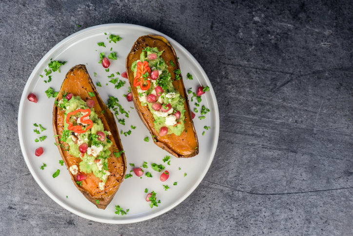 SWEET POTATO AND GUACAMOLE